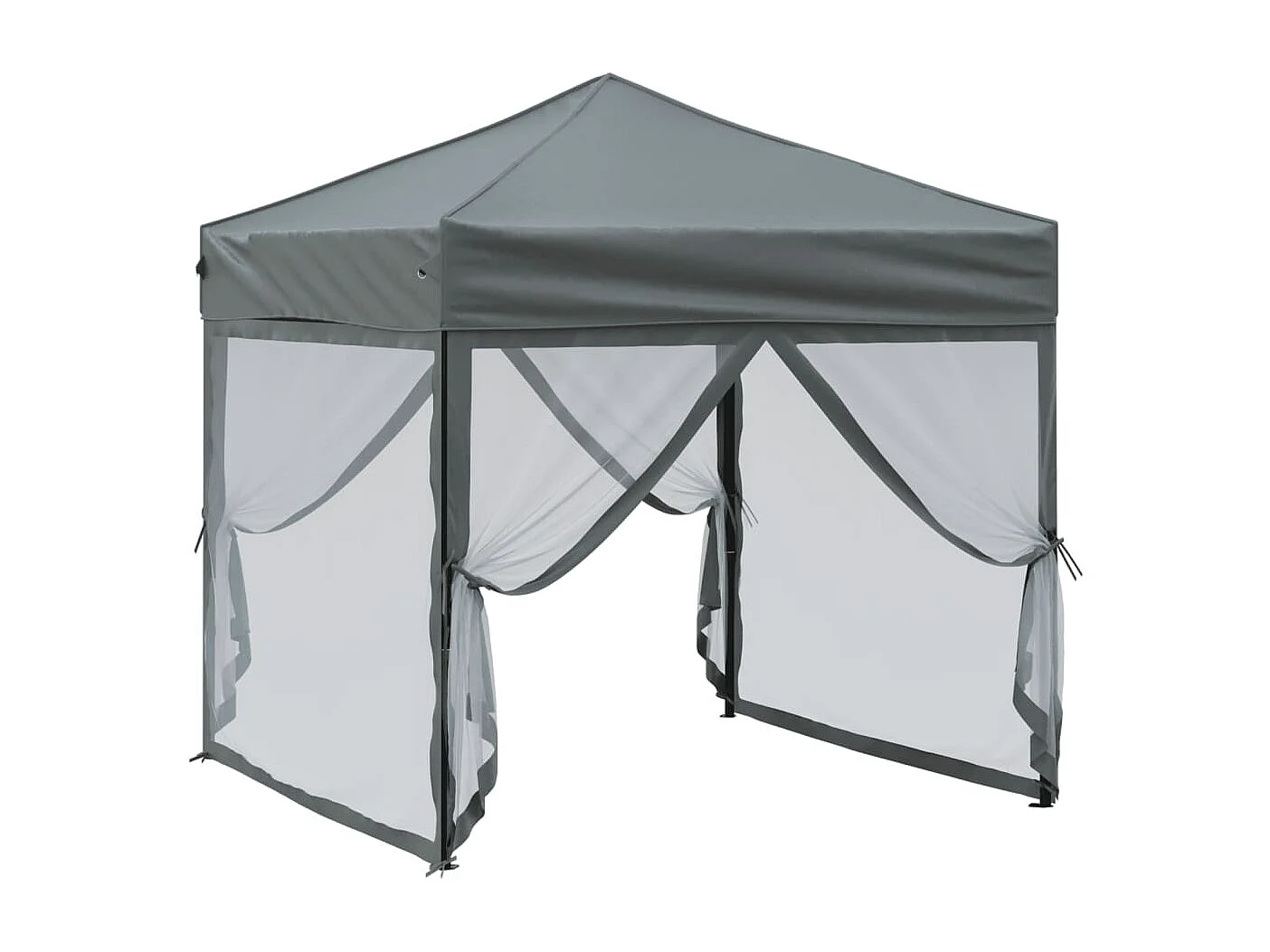 Carpa de recepción plegable con paredes Antracita 2x2 m
