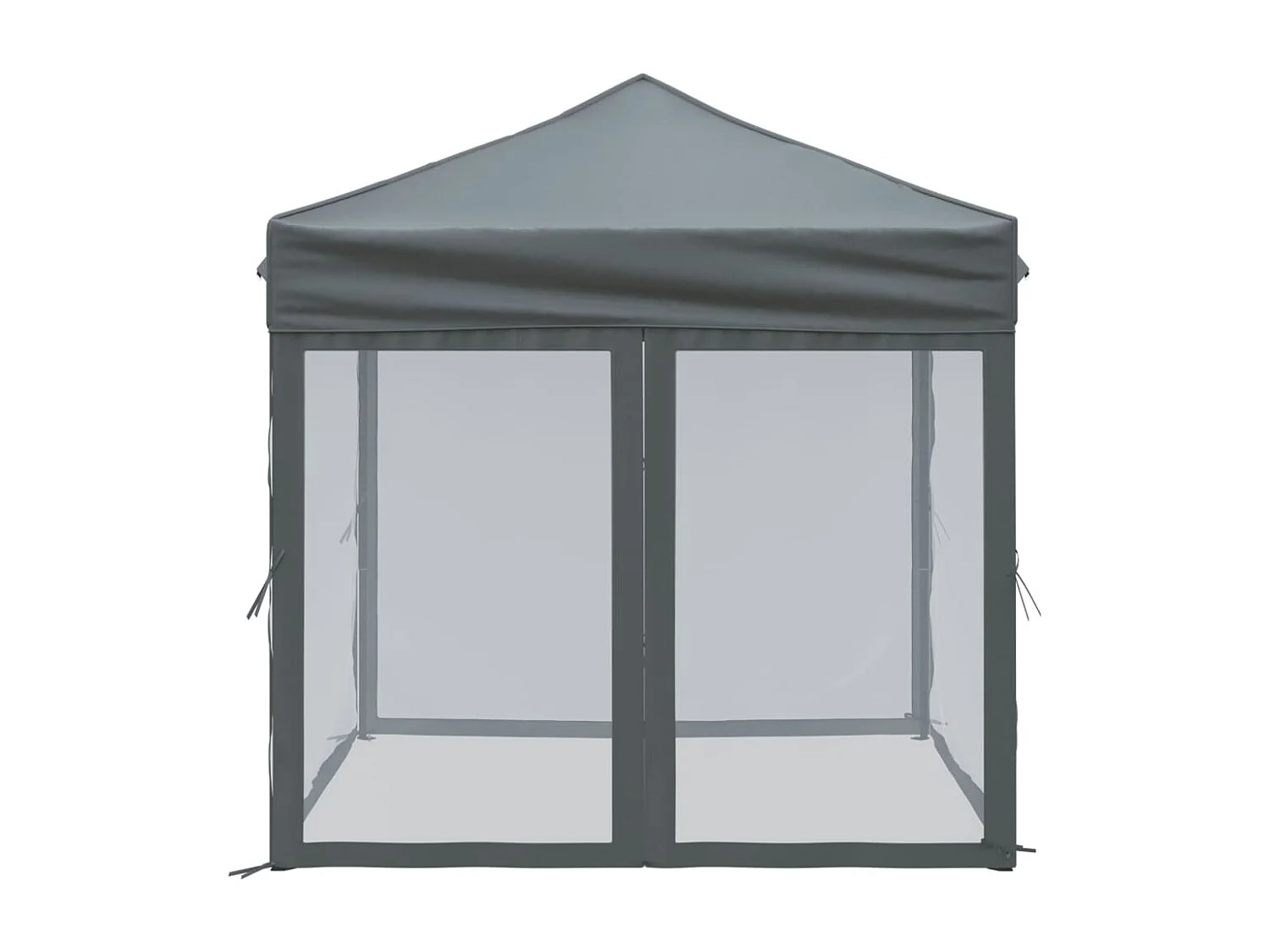 Carpa de recepción plegable con paredes Antracita 2x2 m