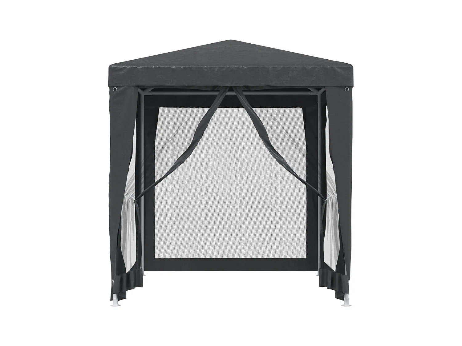 Carpa para fiestas con 4 paredes laterales de malla Antracita 2x2m