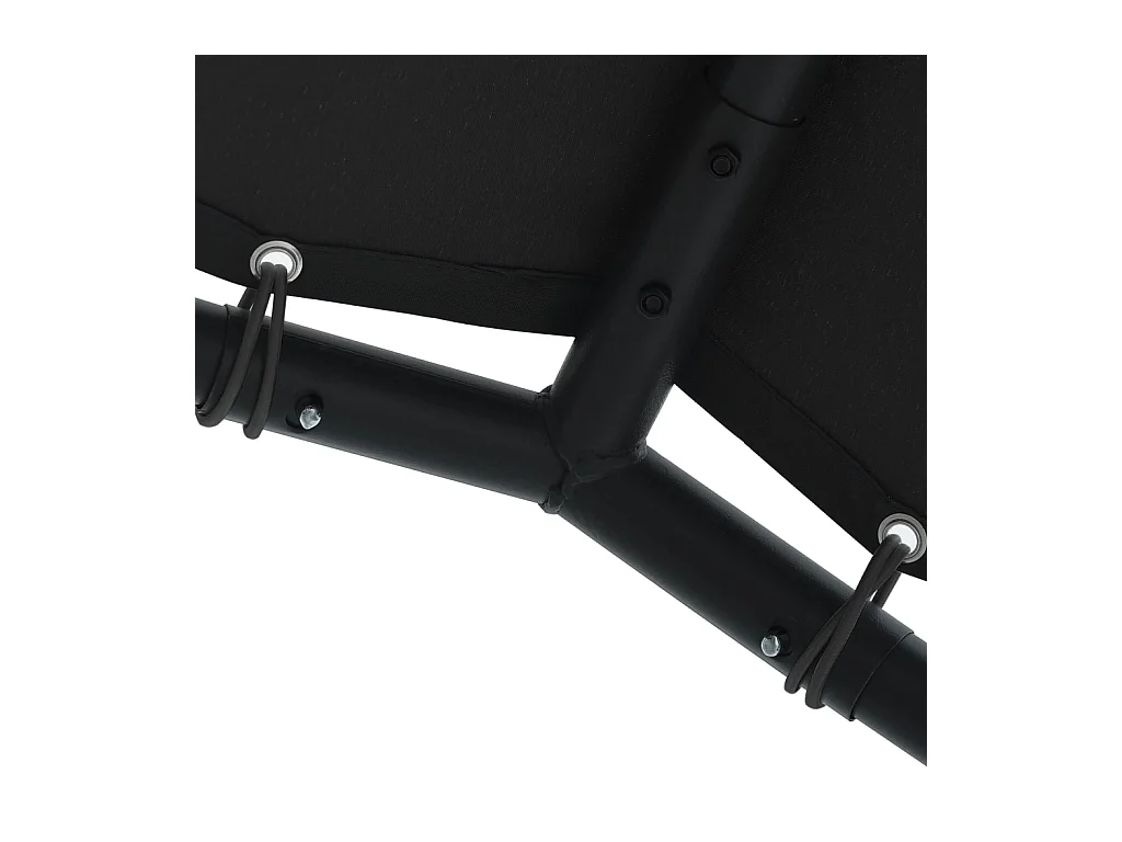 Toldo carpa antracita 3x3 m acero y tela
