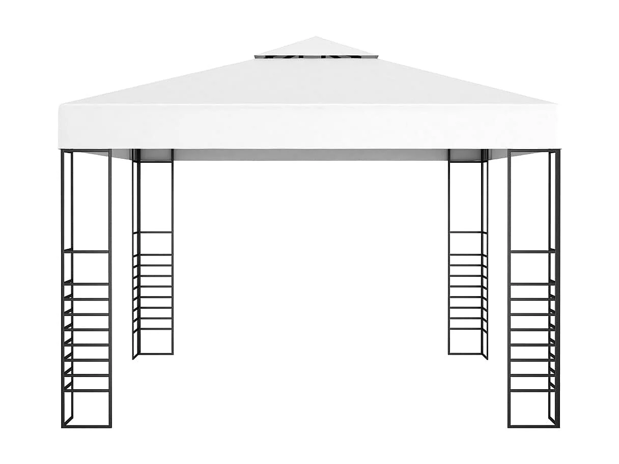 Gazebo da giardino 3 x 3 m Bianco