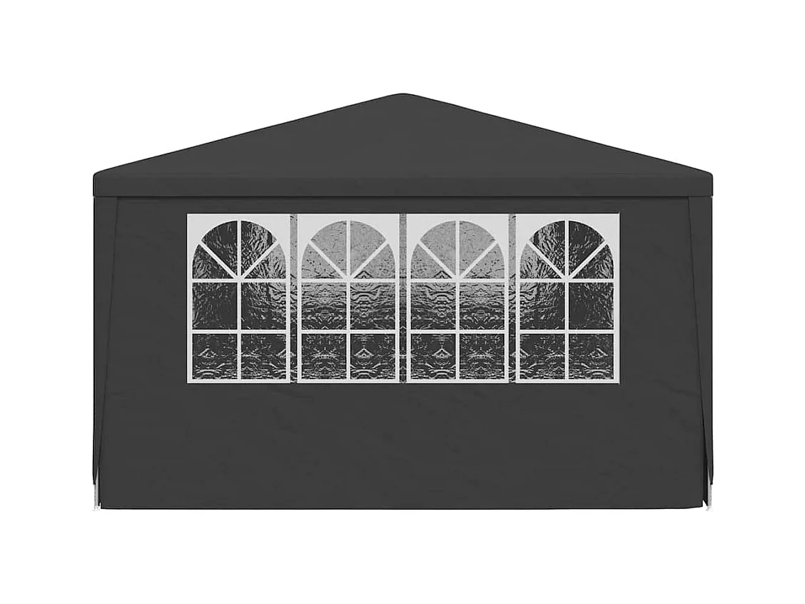 Carpa de recepción y paredes laterales 4x6 m Antracita 90 g/m²