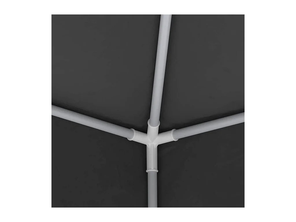 Carpa de recepción y paredes laterales 4x6 m Antracita 90 g/m²