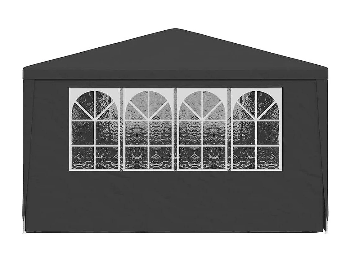 Carpa de recepción y paredes laterales 4x6 m Antracita 90 g/m²