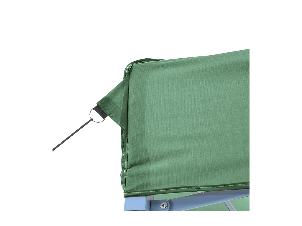 Carpa de recepción plegable emergente de 3 lados verde