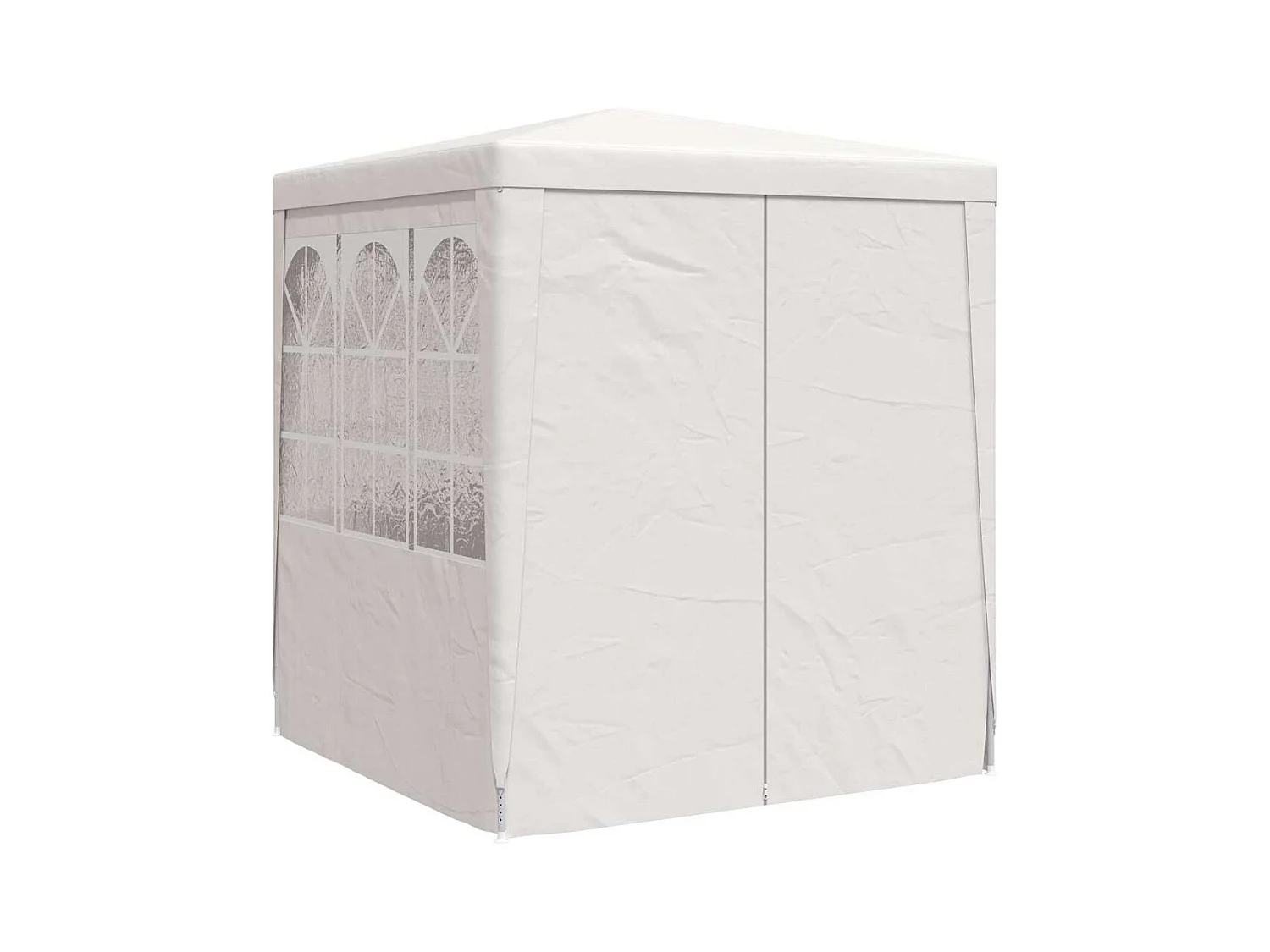 Carpa de recepción con paredes laterales 2,5x2,5m Blanco 90 g/m²