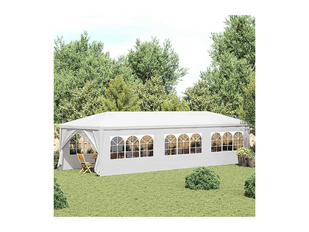 3x9 m weißes Empfangszelt