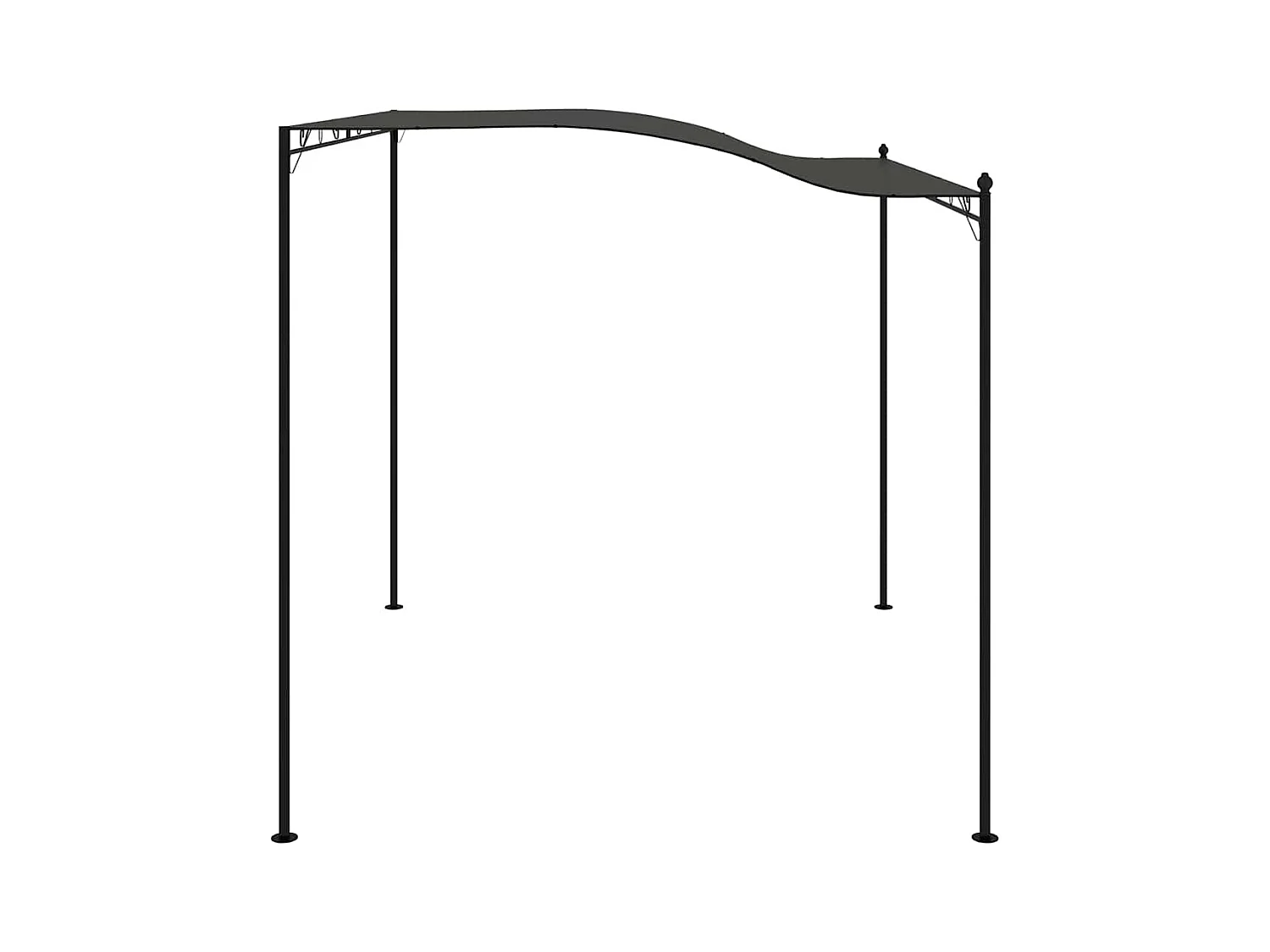 Sonnenschirmdach 3 x 2,4 m Anthrazit