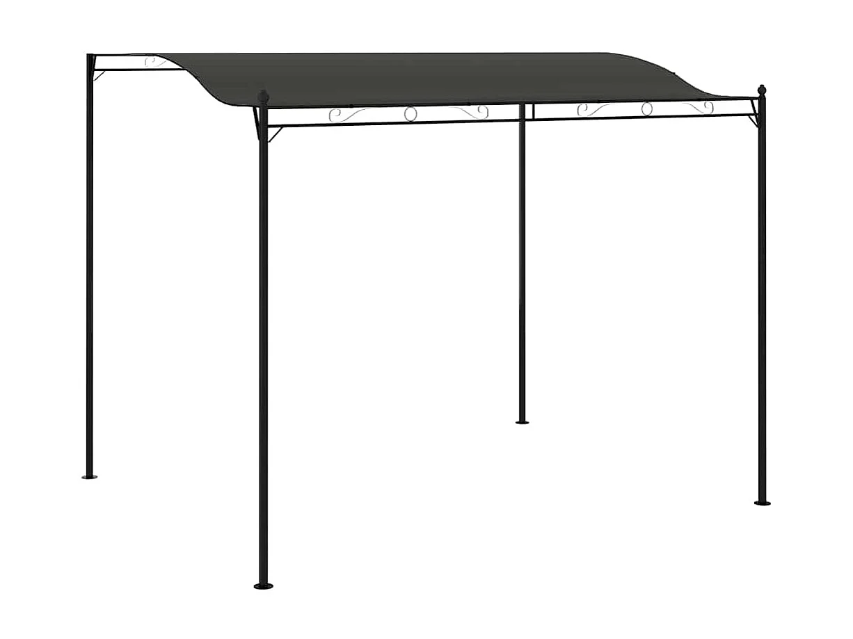 Toldo para sombrilla 3 x 2,4 m Antracita