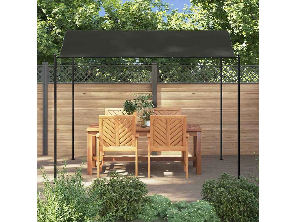 Toldo para sombrilla 3 x 2,4 m Antracita