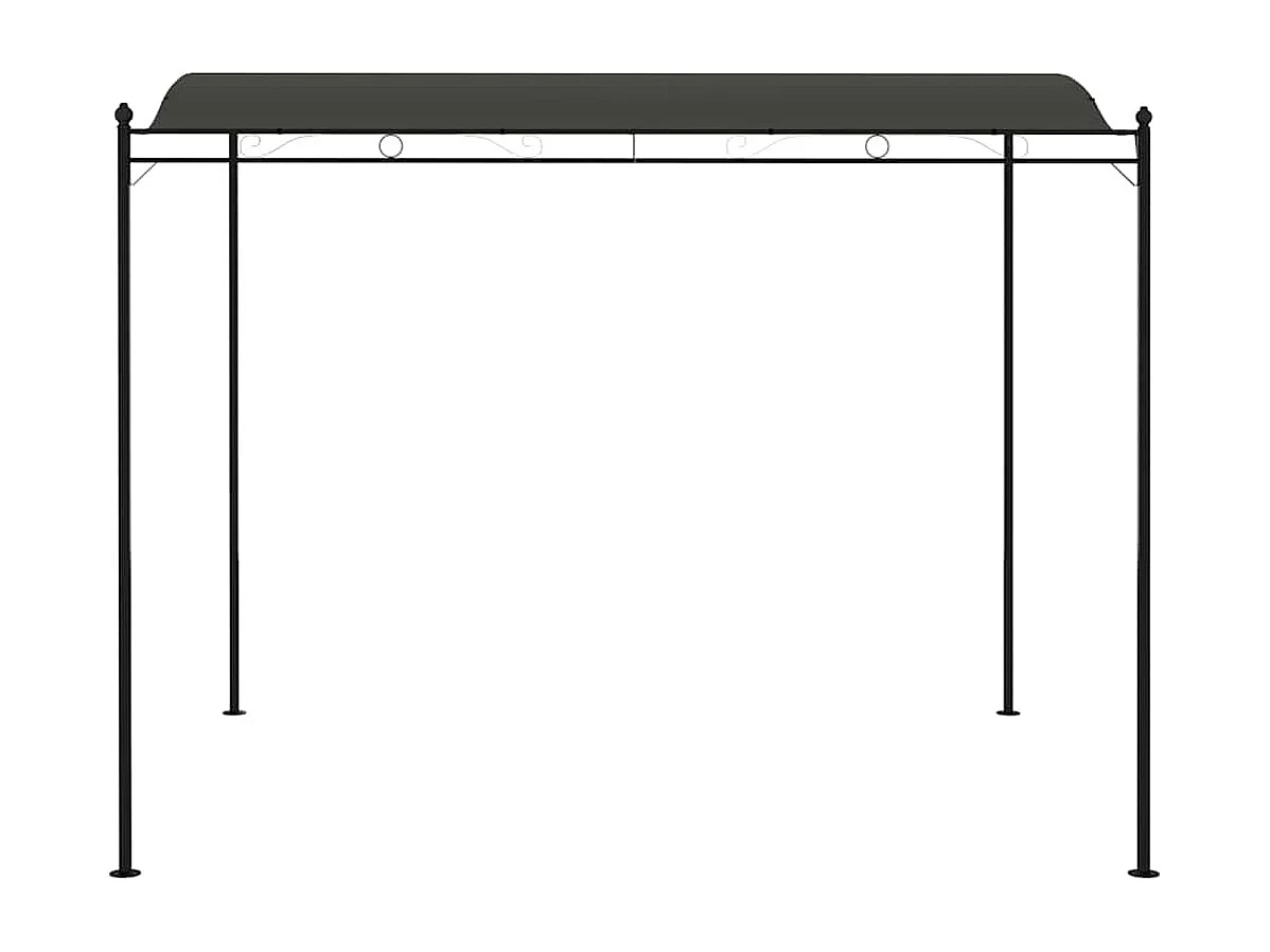 Toldo para sombrilla 3 x 2,4 m Antracita
