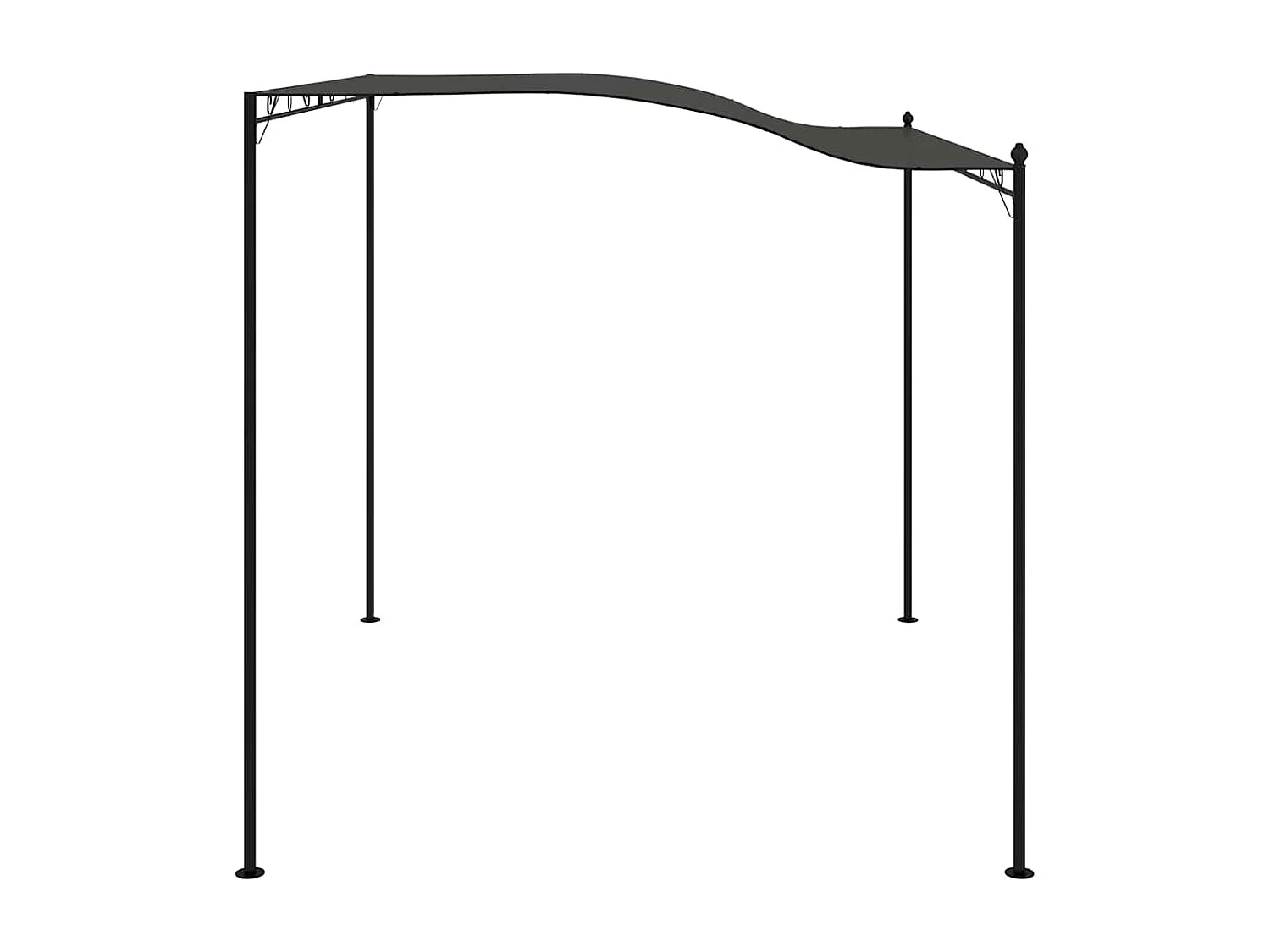 Toldo para sombrilla 3 x 2,4 m Antracita