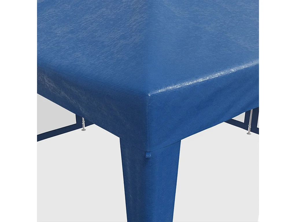 Tente de fête avec 8 parois latérales en maille bleu 4x4m PEHD