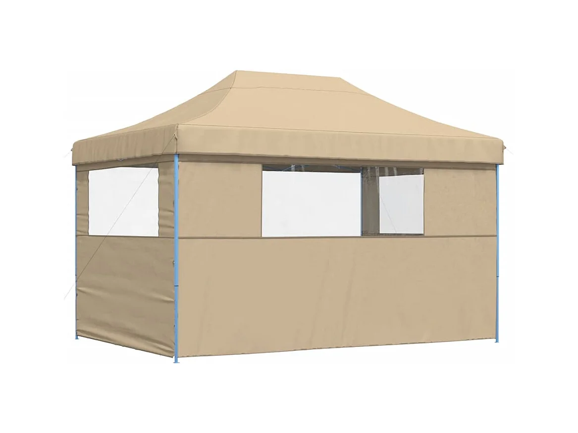 Carpa plegable para fiestas con 3 paredes laterales