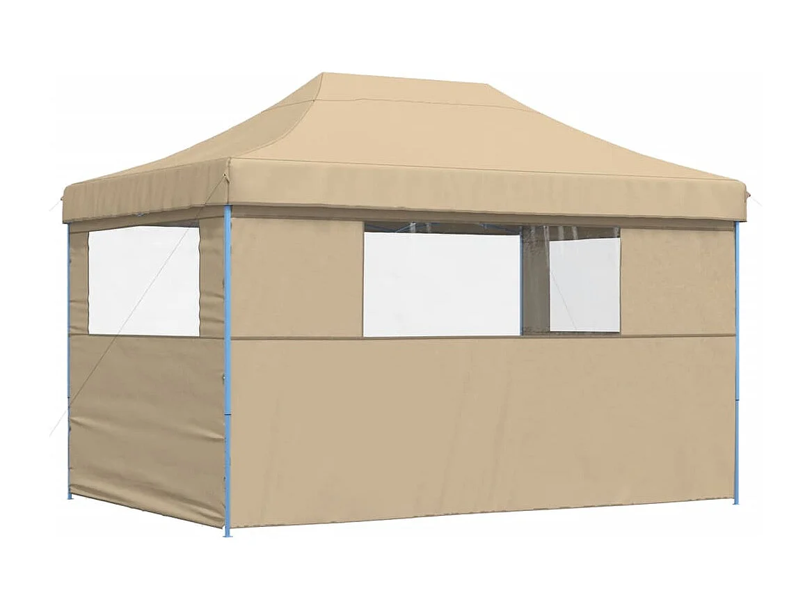 Carpa plegable para fiestas con 3 paredes laterales