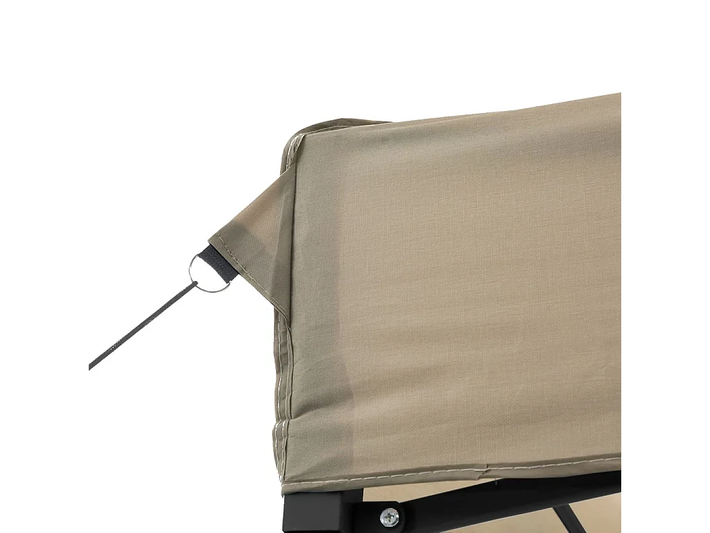 Tenda da ricevimento pieghevole retrattile con 4 pareti laterali color tortora