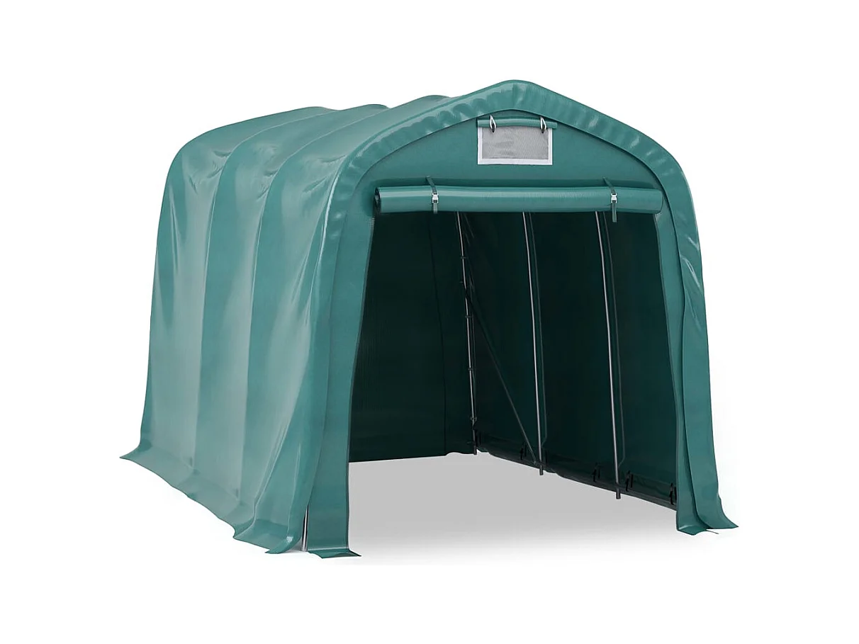 Carpa garaje PVC 2,4x3,6 m Verde