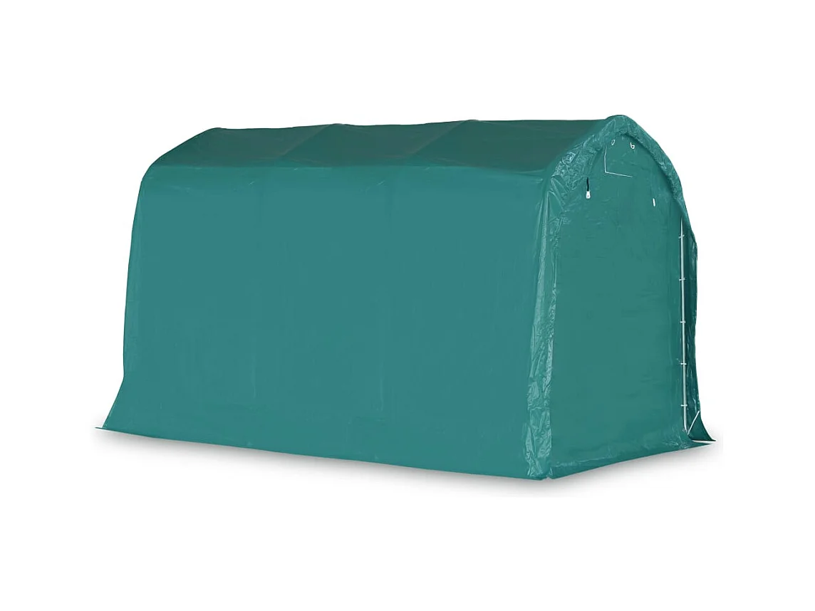 Carpa garaje PVC 2,4x3,6 m Verde