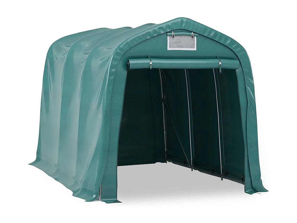Tente de garage PVC 2,4x3,6 m Vert