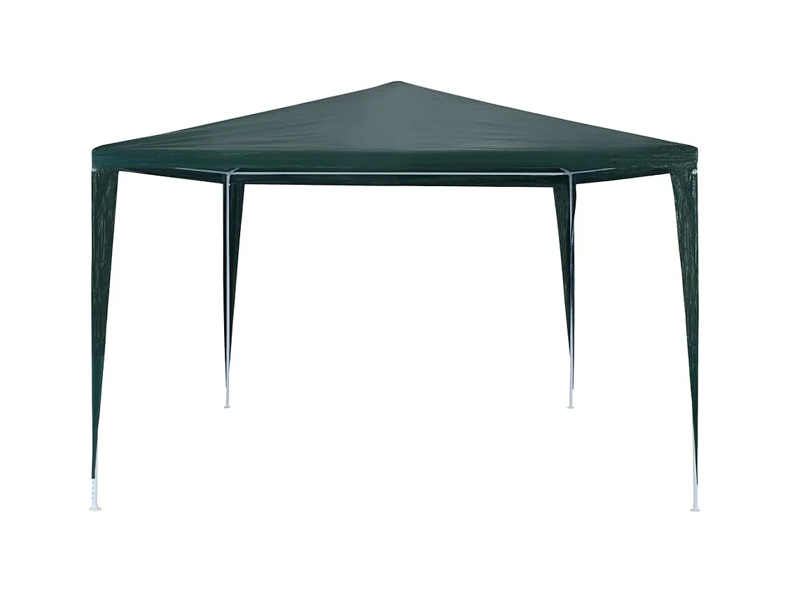 Carpa de recepción verde PE de 3 x 3 m