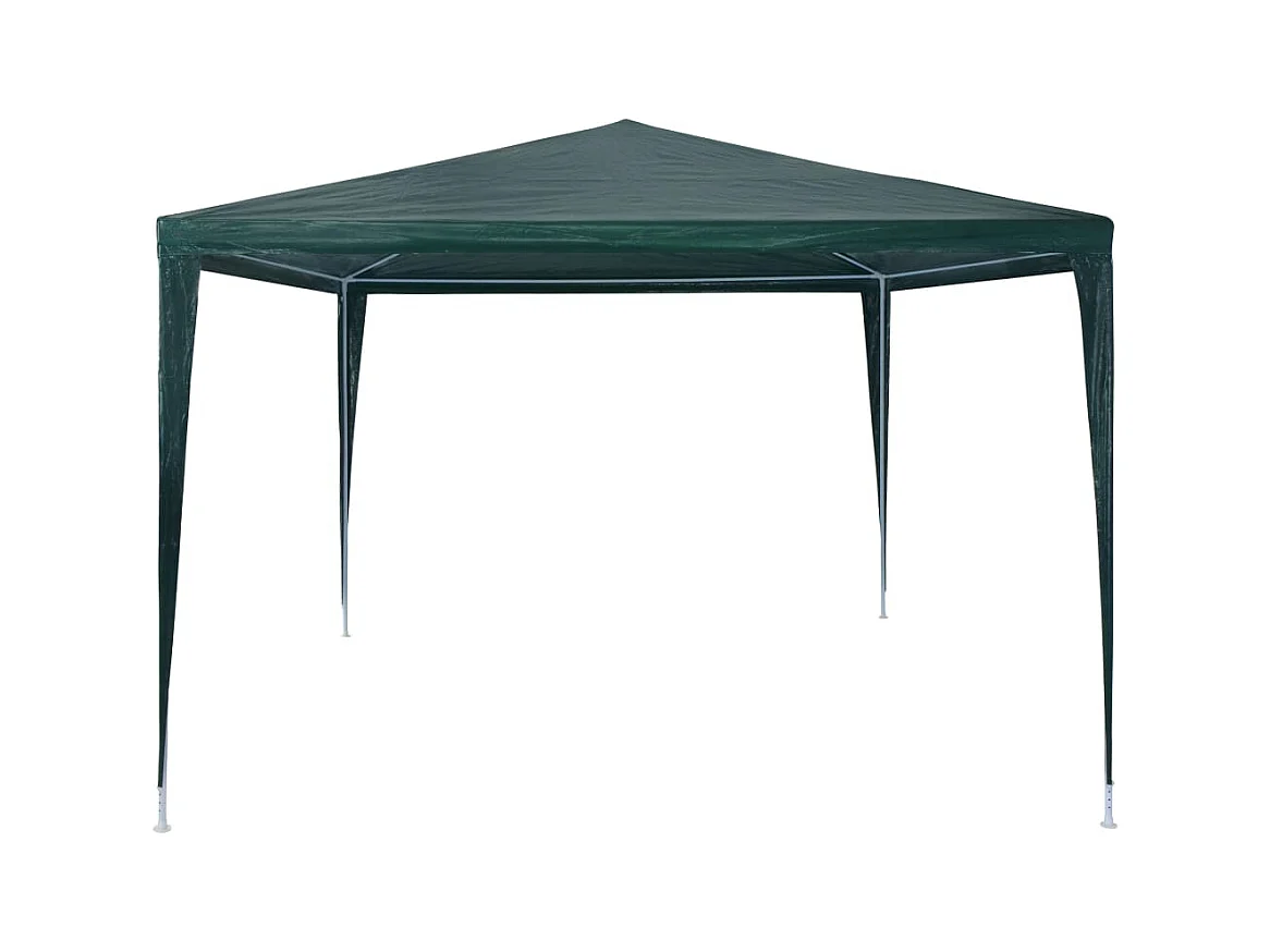 Carpa de recepción verde PE de 3 x 3 m