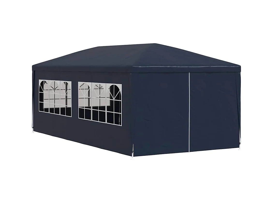 Carpa de recepción azul de 3 x 6 m