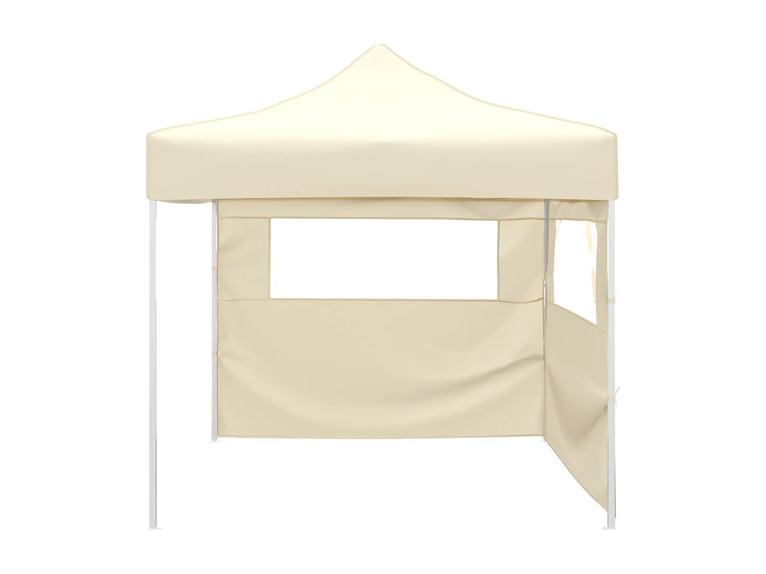 Tienda plegable con 2 paredes 291x291x315 cm Crema