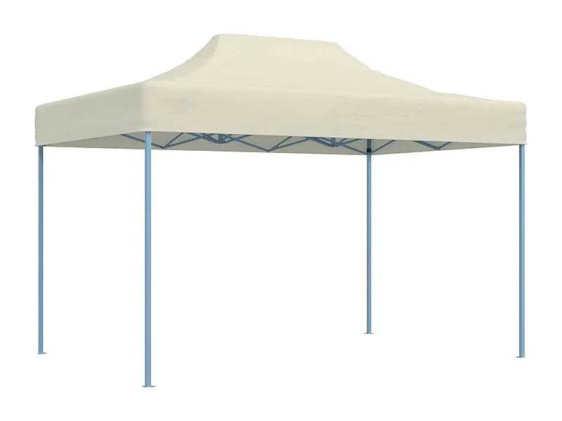 Carpa de recepción plegable profesional 3x4 m Acero Crema