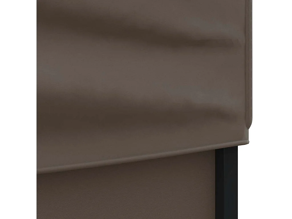 Tenda pieghevole per ricevimenti con pareti Taupe 3x3 m