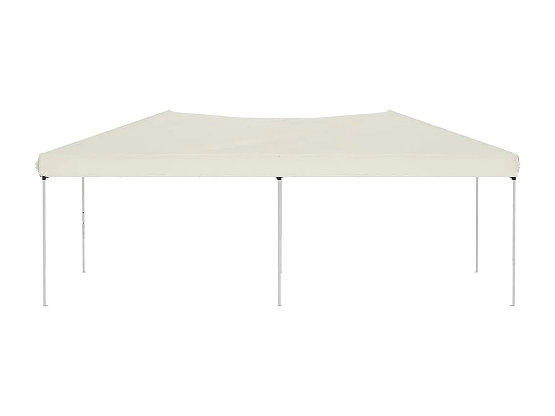 Carpa de recepción plegable color crema de 3x6 m