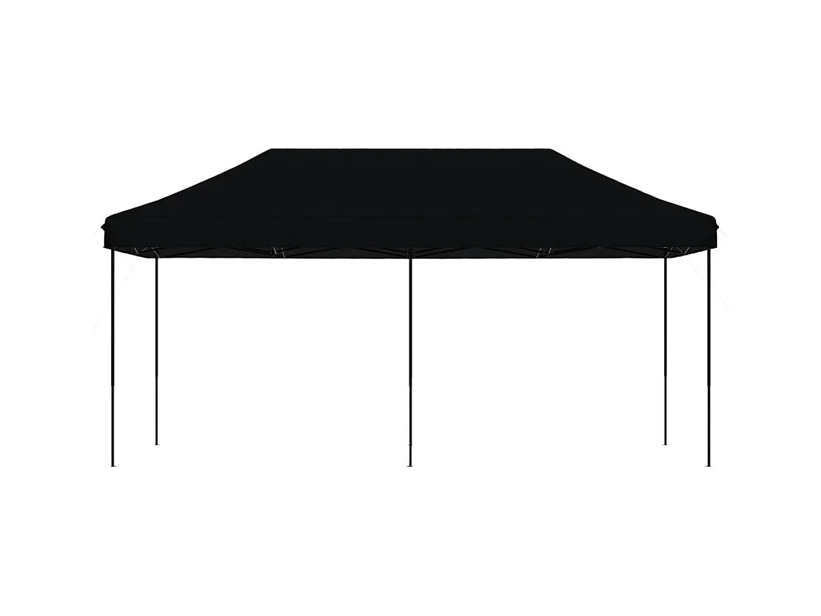 Zwarte pop-up opvouwbare ontvangsttent 580x292x315 cm