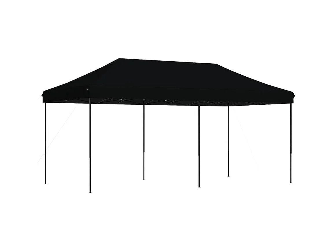 Zwarte pop-up opvouwbare ontvangsttent 580x292x315 cm
