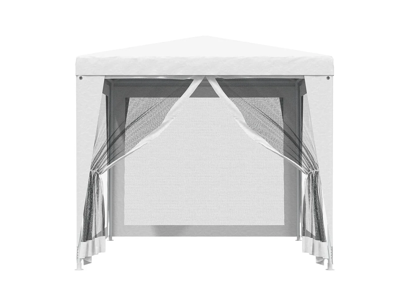 Tenda per feste in rete bianca a 4 lati 2,5x2,5 m