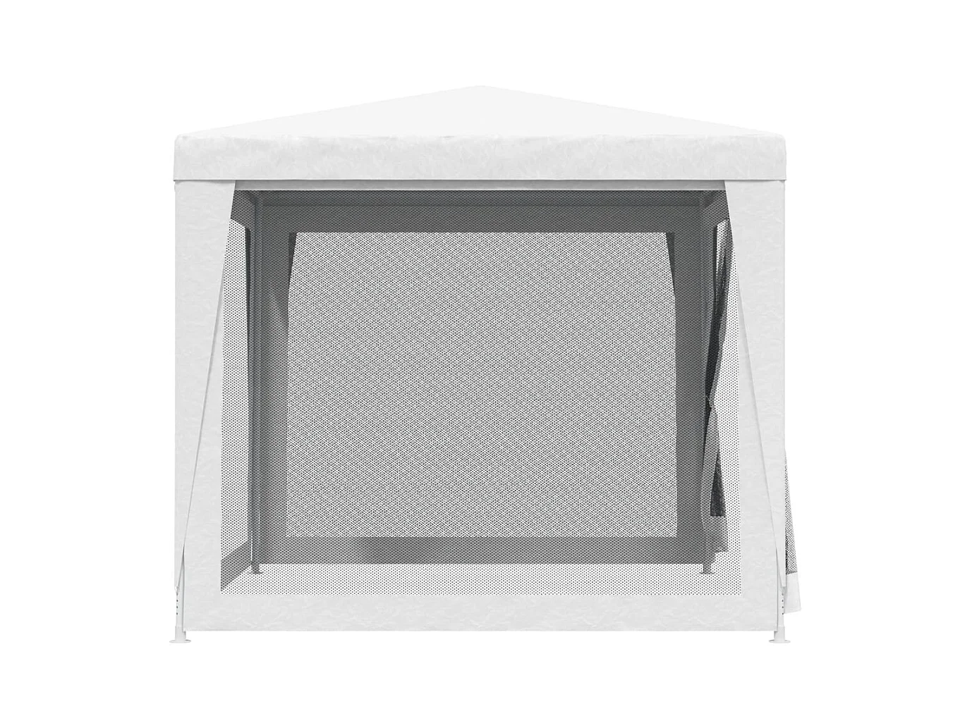 Tenda per feste in rete bianca a 4 lati 2,5x2,5 m