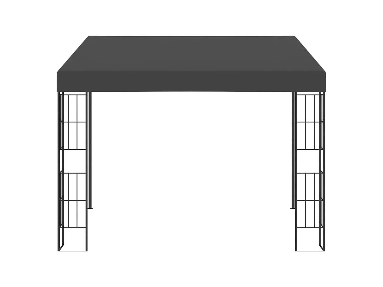 Cenador de pared 3x3 m Tejido Antracita