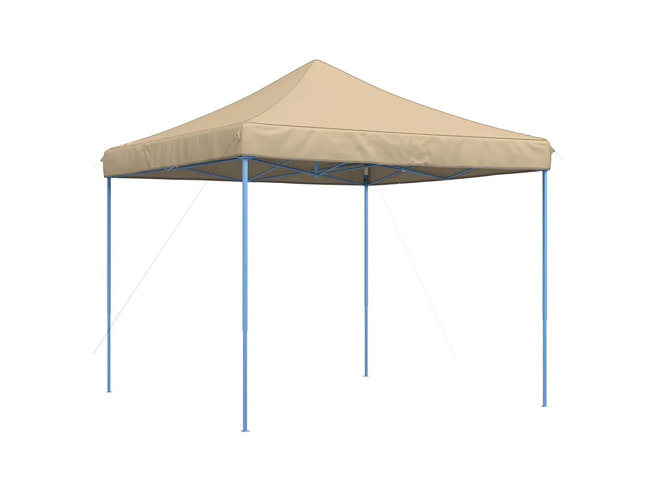 Tenda pieghevole retrattile beige per ricevimenti 292x292x315 cm