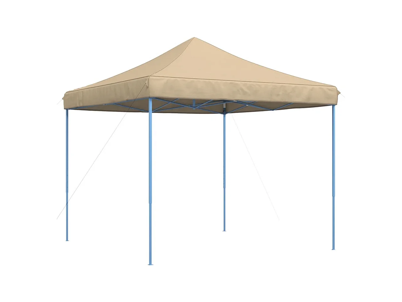 Tenda pieghevole retrattile beige per ricevimenti 292x292x315 cm