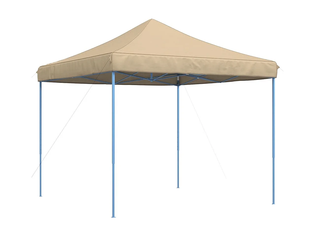 Carpa de recepción plegable retráctil beige 292x292x315 cm