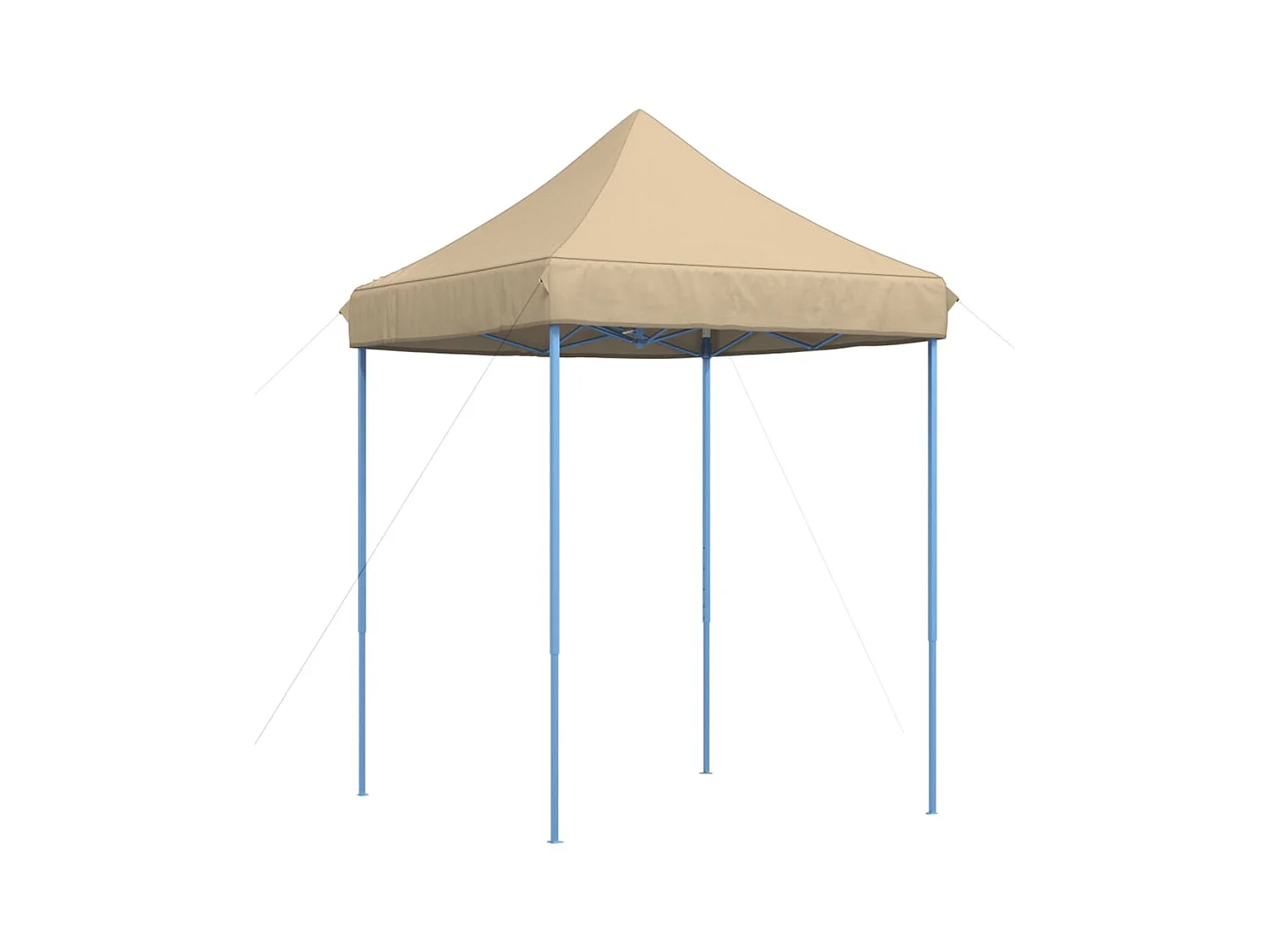 Carpa de recepción plegable retráctil beige 200x200x306 cm