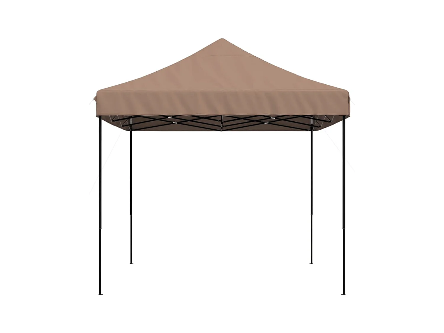 Carpa de recepción plegable retráctil marrón 440x292x315 cm