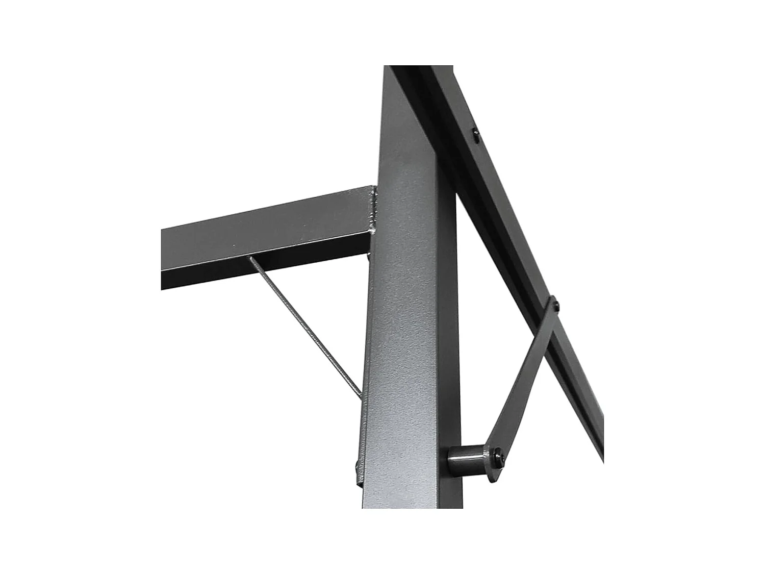 Pergola mit einziehbarem Dach anthrazit 295x292x230 cm