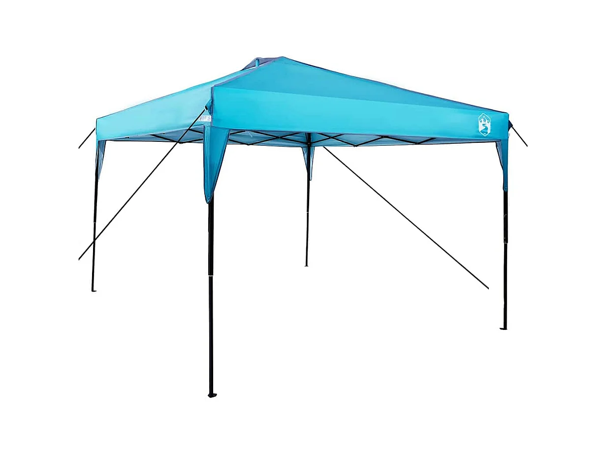 Tente à auvent pop-up Bleu 300 x 300 cm tissu