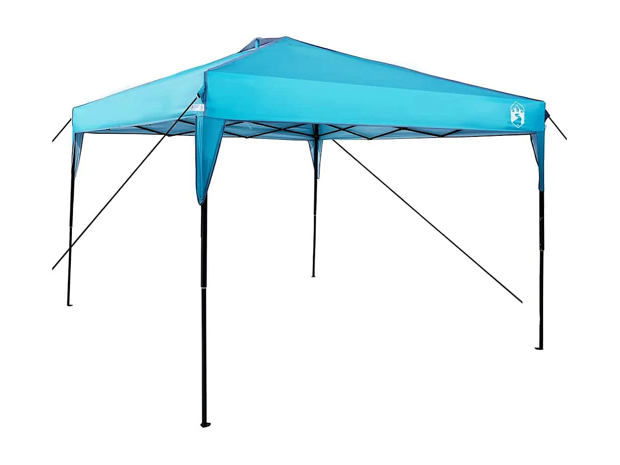 Tente à auvent pop-up Bleu 300 x 300 cm tissu