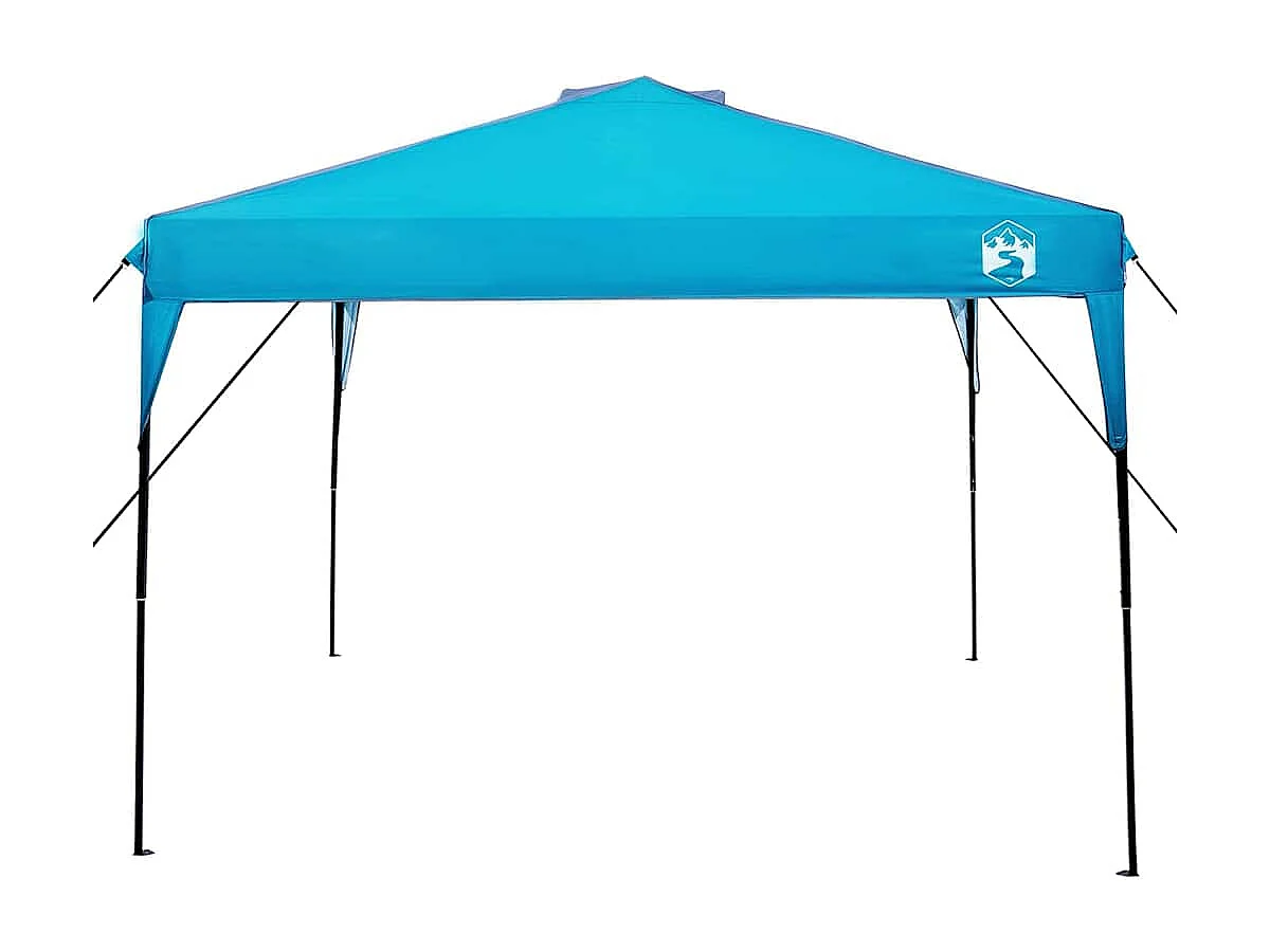 Tente à auvent pop-up Bleu 300 x 300 cm tissu