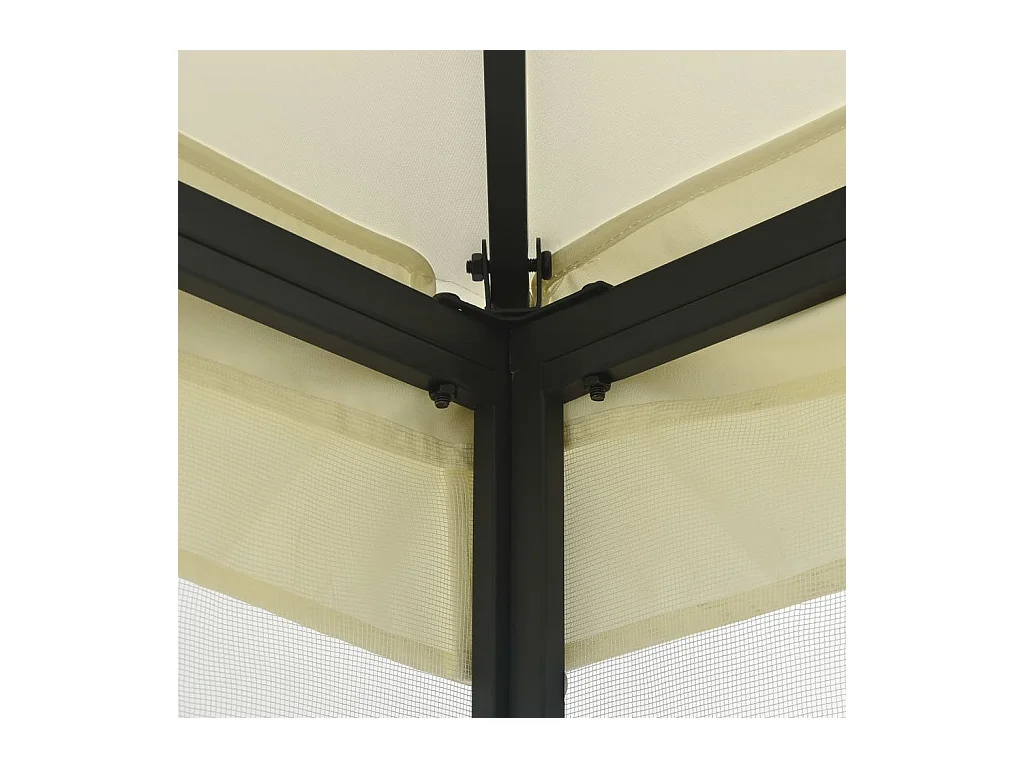 Cenador con mosquitera 300x400x265 cm Crema