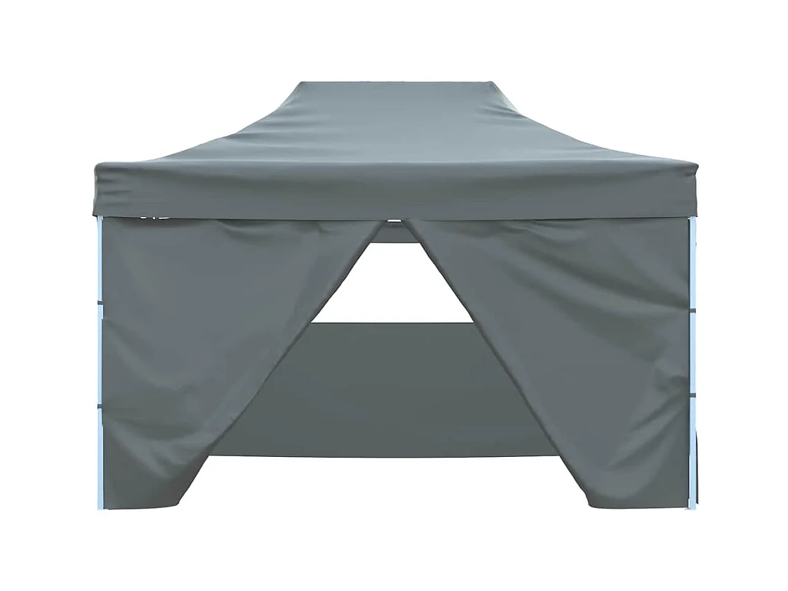 Tienda plegable con 4 paredes laterales 3 x 4,5 m Antracita