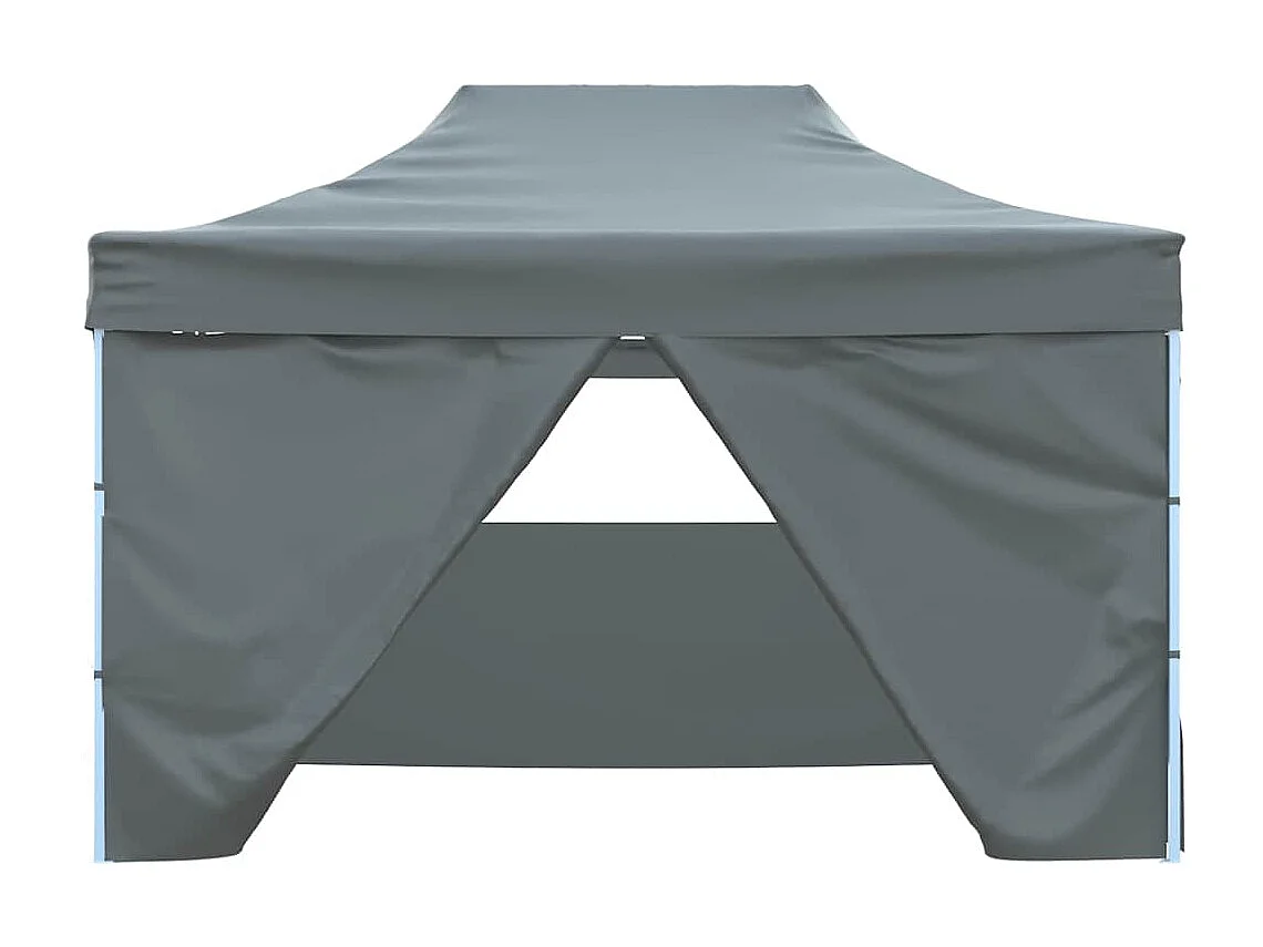 Tienda plegable con 4 paredes laterales 3 x 4,5 m Antracita