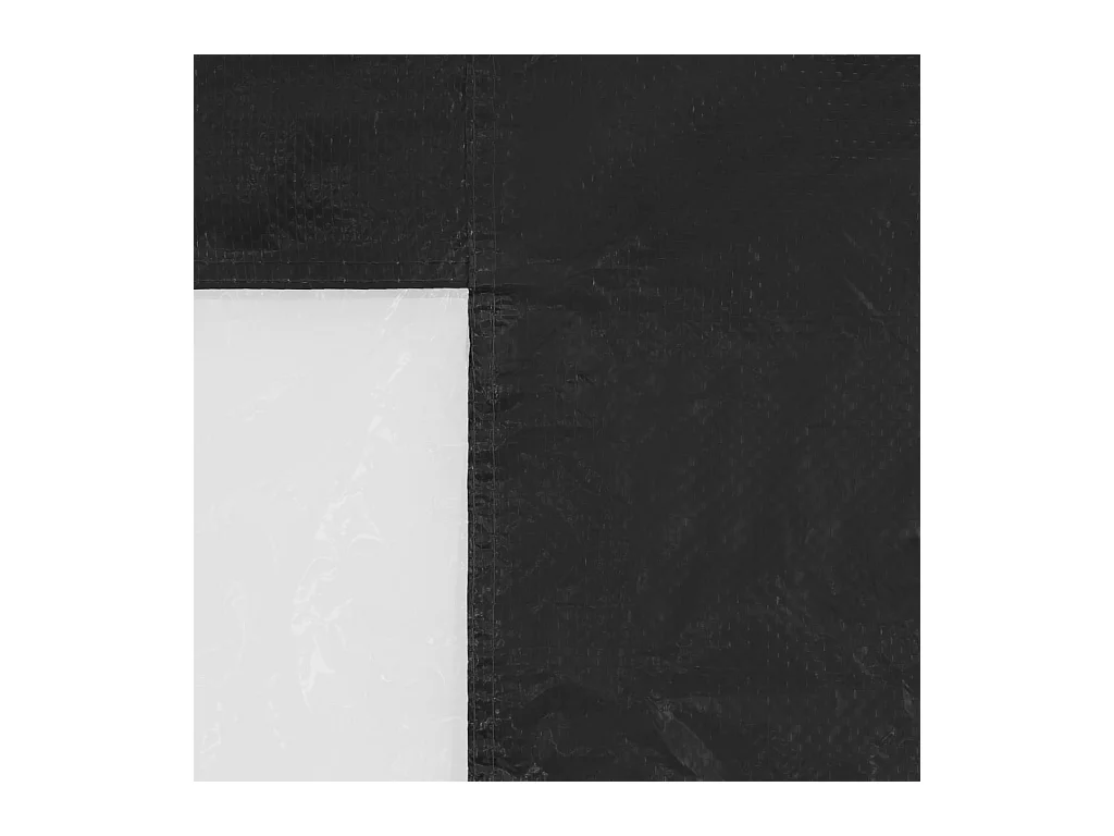 2-teilige Empfangszeltwand mit Fenster PE Anthrazit