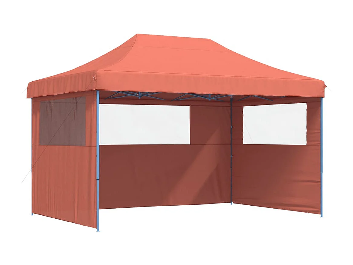 Carpa plegable para fiestas con 3 paredes laterales