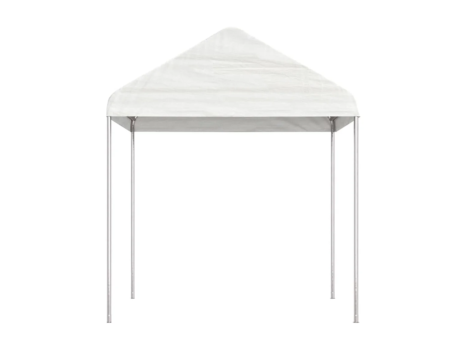 Gazebo con tetto bianco 4,46x2,28x2,69 m in polietilene
